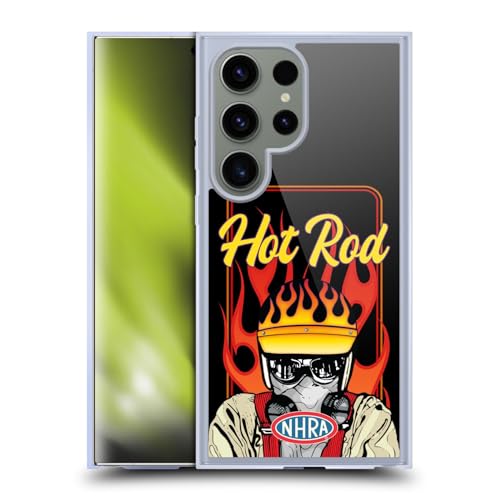 Coque gel pour Samsung Galaxy S24 Ultra 5G édition National Hot Rod Association compatible MagSafe