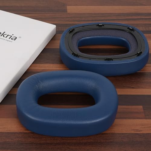 Almohadillas de Repuesto Geekria compatibles con Bowers & Wilkins Px8, Px7 S2 (No compatibles con Px7, Px7S2e) Auriculares, Cojines de Oído, Piezas de Reparación (Azul) miniatura 4