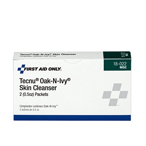 First Aid Only 18-022 Tecnu OAK-N-IVY Cleanser Packet (Box of 2)
