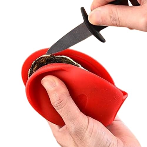 Teksome Silicone Oyster Clip | Safe Ergonomic Shellfish Shucker,Kitchen Tool Easy Control Seafood Tools for Kitchen, Camping, Picnic