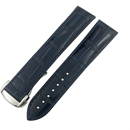 Bracelet de montre en cuir véritable 22mm 20mm alligator vachette