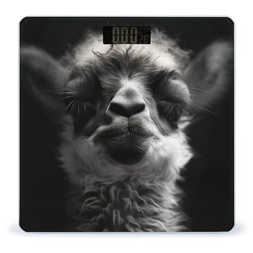 Báscula Digital de Baño con Pantalla LED Clara y Plataforma de Vidrio Templado