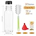 Mrhuazhai 30pcs 10oz Empty Plastic Juice Bottles with Caps Reusable Food Grade Drink Bottles with Leak-Proof Tamper Evident Caps Bulk Clear Beverage Containers for Homemade Drinks Smoothie Milk