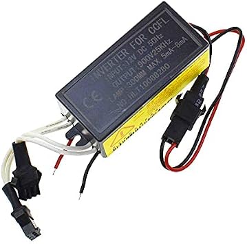 CCFL Inverter for Lights for Angel Eye Ring, 4-Outputs 12V High Power Female Ballast Replacement 1 for 2 Lamps,Up to 300mm