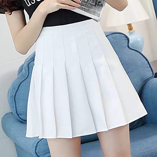 Amazon Co Jp Fenjz プリーツスカートの女性の夏のかわいいスカートレディース韓国女子高生ストリートハイウエストスカート Color Beige Size L 服 ファッション小物