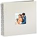 Price comparison product image Hama 2109 Fine Art photo album, 50 black pages (25 sheets), spiral bound album 36 x 32 cm, with cut-out window in which a picture can be inserted, chalk grey