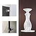 2PCS No Drilling Door Stopper Self-Adhesive Door Stopper 8.5CM Height Anti-Collision Door Holder Wall Door Protector for Home Office Waterproof (Transparent)