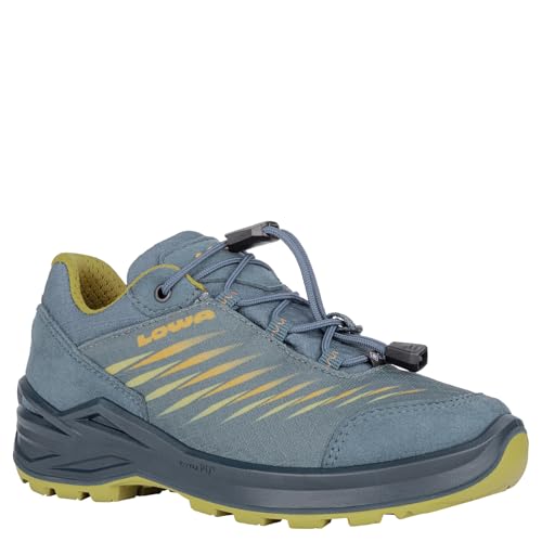 LOWA Halbschuh ZIRROX II GTX LO JR Petrol/senf 28