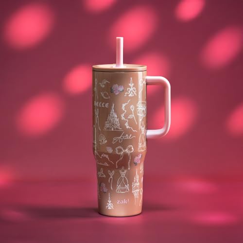 Image of Zak Designs Disney Princess 30 oz Spill-Proof Insulated Travel Tumbler