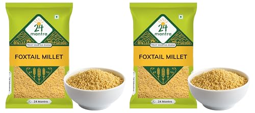 Image of 24 Mantra Organic 24 Mantra Parboiled Foxtail Millet - 500Gms, Pack Of 2, Gluten-Free