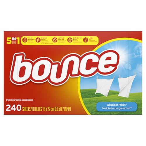 Image of Bounce Fabric Softener Sheets, Outdoor Fresh Scent, 240 Count