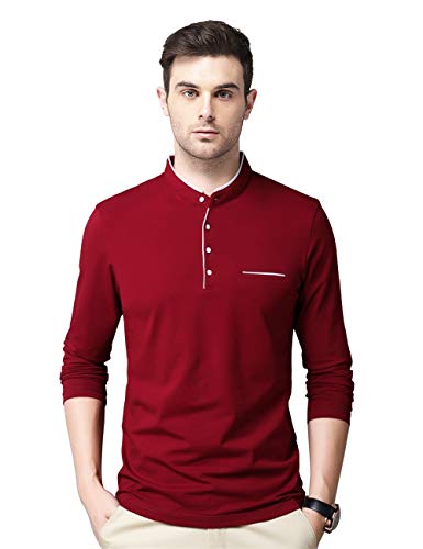 Image of EYEBOGLER Men's Full Sleeve Regular Fit Casual T-Shirt | Comfortable Everyday Wear Top | Stylish Tee for Daily, Travel & Casual Outfits