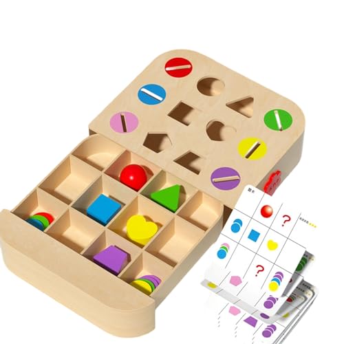 Jeu d'association sensorielle en bois pour développer la motricité fine des enfants
