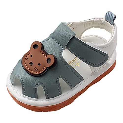 Squeaky Shoes for Infant, Toddler Girls Boys Anti-Slip First Walking Shoes, Rubber Soft Sole Baby Girls Sandals Size 12