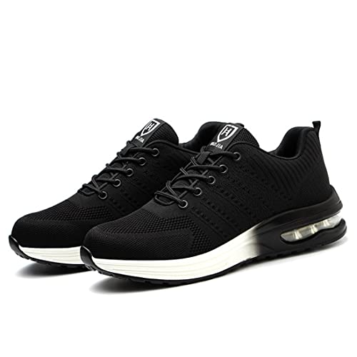 Webrosistol Chaussures de Sécurité Hommes Femmes Légère Botte Securite Chantier Antidérapantes Baskets Talon à Coussin d'air WJK8 Cover