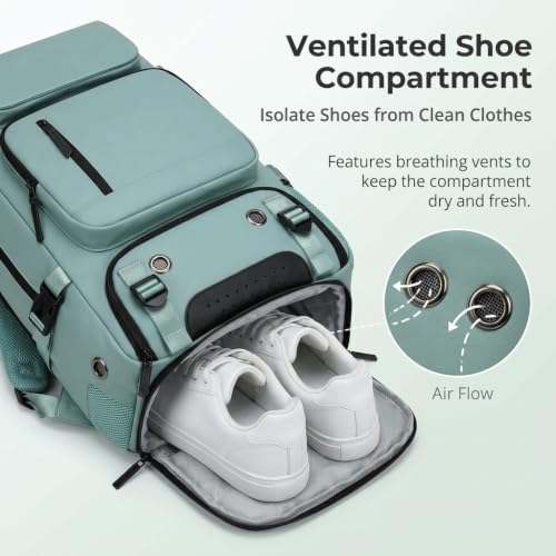 Mochila de viaje para portátil de 16 pulgadas gris de mano 6