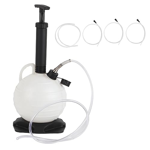 MSDFNSDOL Bomba extractora de Aceite al vacío de 6 litros, Extractor de líquido Manual para cortacésped de Motocicleta, Bomba de Cambio de Aceite de plástico portátil con Fuerte Fuerza de