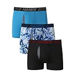 Hanes Men's X-Temp Total Support Pouch Boxer Brief, Anti-Chafing, Moisture-Wicking Underwear, Multi-Pack, Trunk-Assorted, M (Pack of 3)