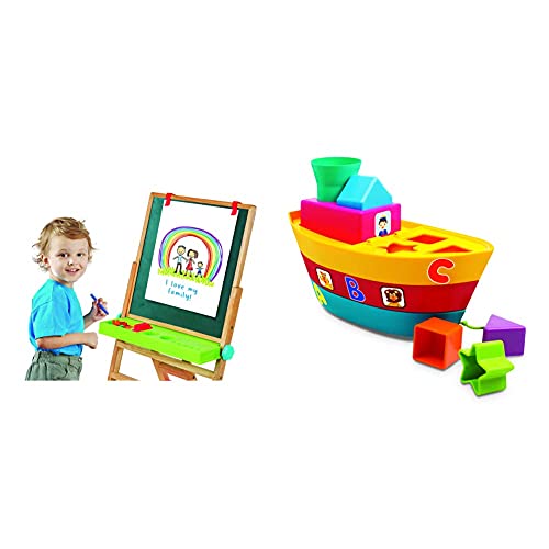 Giggles My First Easel (Multi Color) & Giggles Stack a Boat, Multi Color