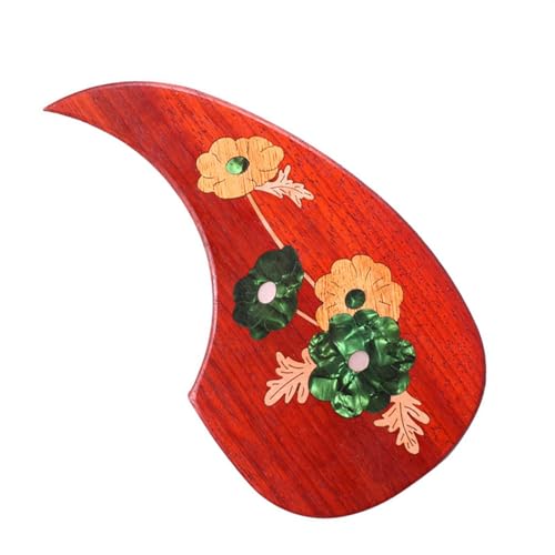 アコースティックギター無垢材彫刻象嵌ピックガードアコースティックギター水滴型傷つきにくいプレート ギター楽器アクセサリー (Color : D)