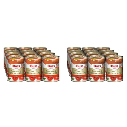 Buss-Tomatencreme-Suppe-Besonders-cremige-Tomatensuppe-verfeinert-mit-Sahne-12-x-400-g-Packung-mit-2