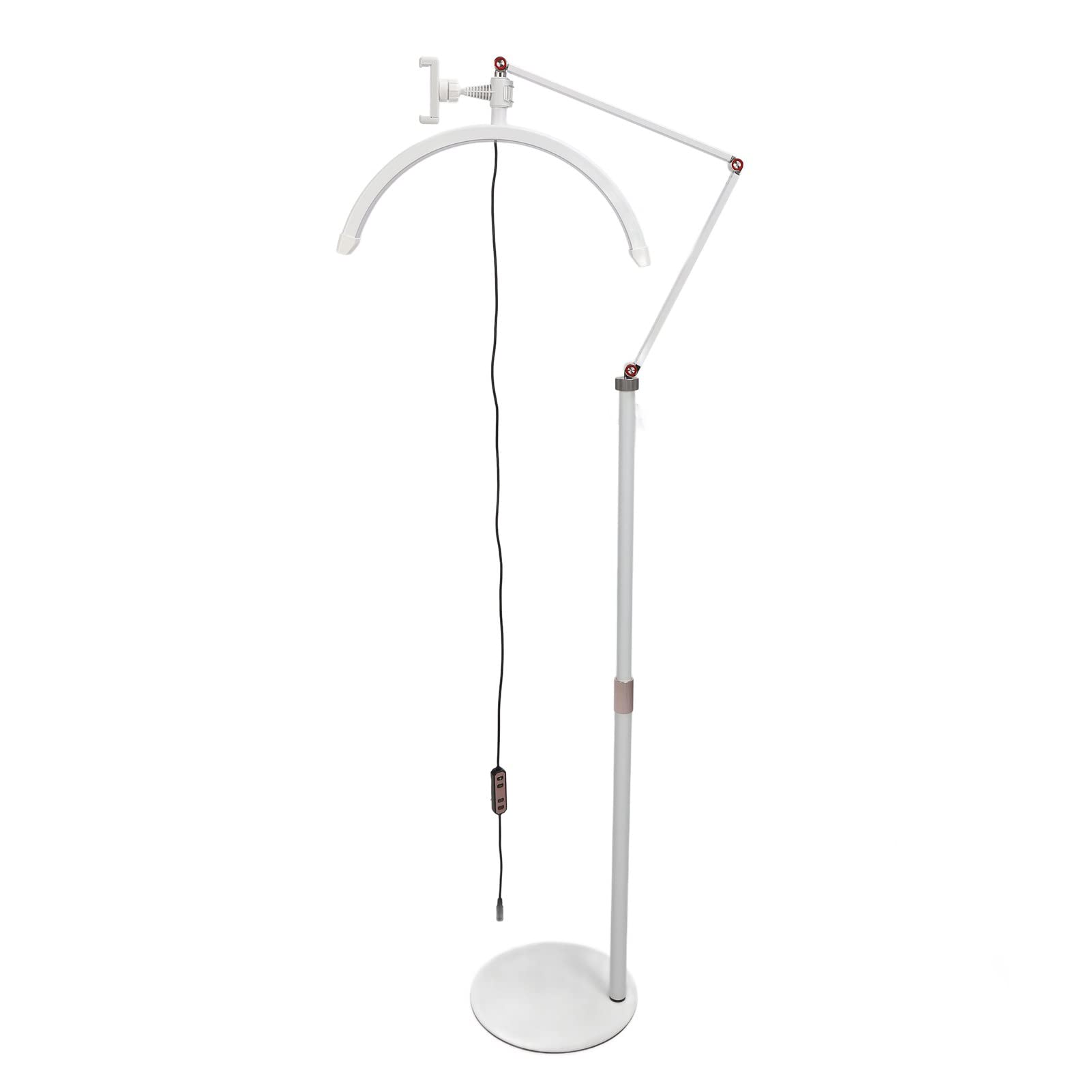 Lampada Half Moon, Lampada Half Moon Beauty 110V-240V Altezza Regolabile 10 Ingranaggi 3 Temperatura Colore per Tatuaggio Oscurante (Spina UE)