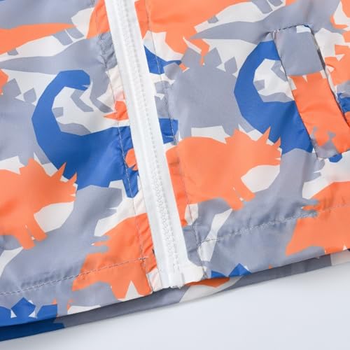 Toddler Boys Girls Zip Hooded Jacket Kids Children Spring Fall Winter Casual Wind Printing Light Fashion Outerwear4