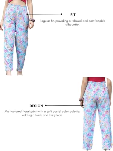 Image of DHRUVI TRENDZ Women's High Rise High-Waisted Straight Korean Trousers Pant