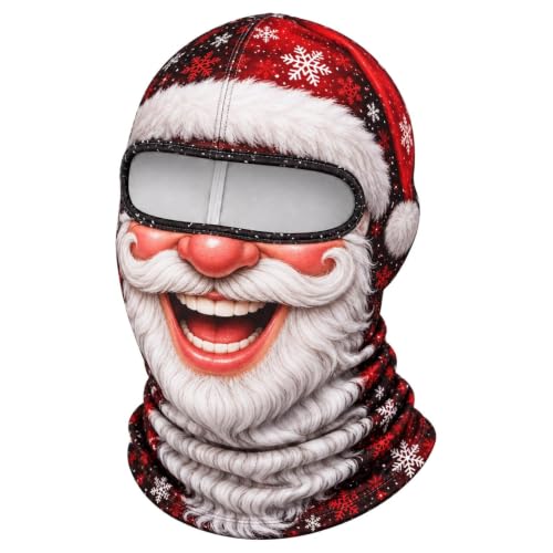 Christmas Masks for Adults 3D Funny Realistic Warm Velvet Old Man Mask - image 1