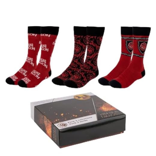 House Of Dragon Pack Calcetines de La Casa del Dagrón, Multicolor, 35-41 para Niños