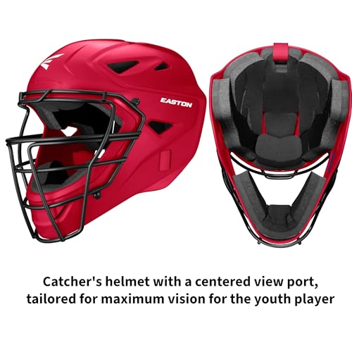 Image of Easton | Black Magic 3.0 Youth Baseball Catcher Gear Set | Helmet, Chest Protector & Leg Guards | Multiple Sizes /Colors