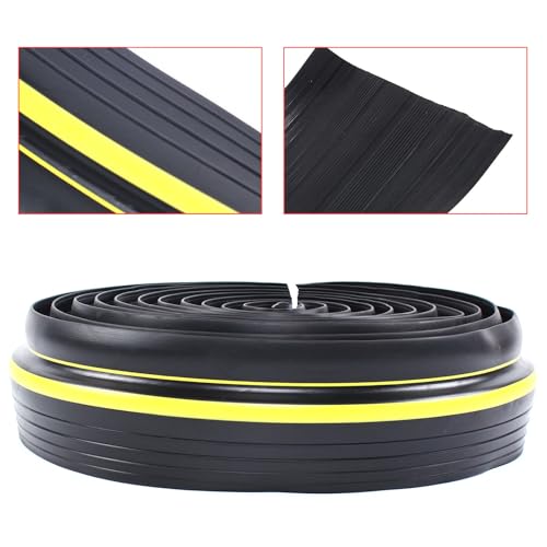 RIAHNEAH 20' Universal Garage Door Threshold Seal Strip, Bottom Weather Stripping, Garage Waterproof Threshold Rubber Strips for Security Doors, Colorful Sealing Rubber Strips