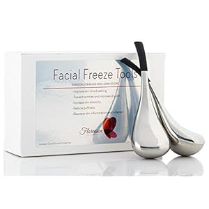 Floraison Unbreakable Stainless Steel Magic Cooling Beauty Facial Sticks for Face, Neck & Body Cryo Sticks & Cold Roller for face Puffiness & Wrinkles, Wine-Chilling Wands