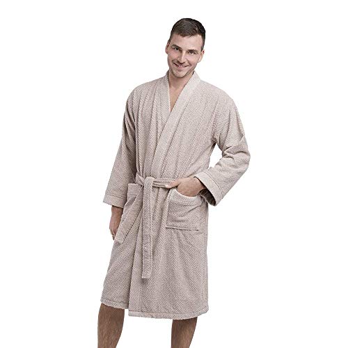 DREAMON Unisex Katoen Badjas Rijst