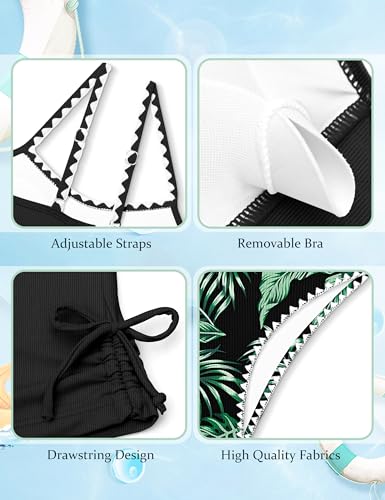 Image of Girls Tankini Swimsuits Two Piece Bathing Suit Drawstring Swimwear Set for Girls 7-18 Years