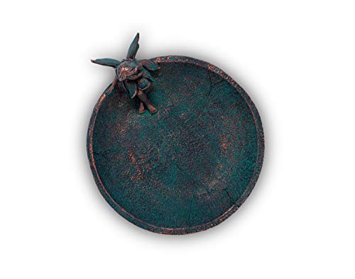 Blümelhuber Gartendeko Zauberhafte Schale mit sitzender Elfe - Garten - Futterschale Vögel