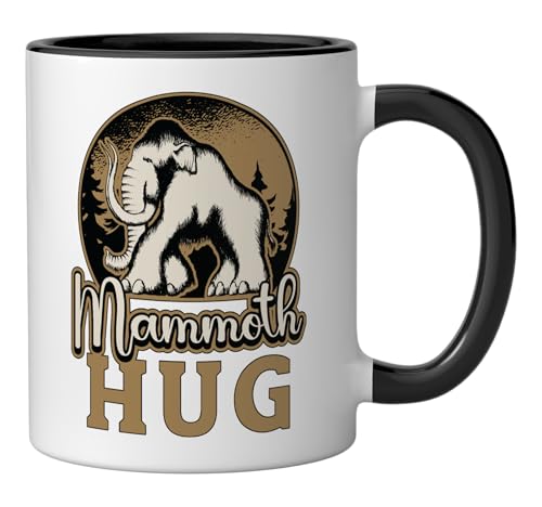 Taza de Cerámica Woolly Mammoth Negro y Blanco miniatura 2