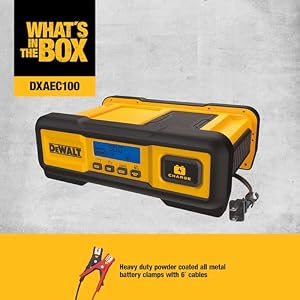 DEWALT DXAEC100 30A Battery Charger, 100A Engine Start and 3A Maintainer — photo 3 of 6