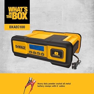 DEWALT DXAEC100 Professional 30-Amp Battery Charger and 3-Amp Maintainer with 100-Amp Engine Start