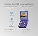 Anbernic RG34XXSP Retro Gaming Console – Flip Design, 3.4'' IPS Screen 720×480, 64G TF Card with 5000+ Games, Portable Handheld, 3300mAh Battery, WiFi HDMI Bluetooth (Indigo 64G)