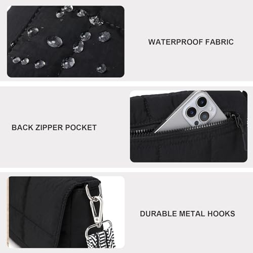 Image of JEEHAN Quilted Crossbody Bags for women Designer Shoulder Handbags Small Purse