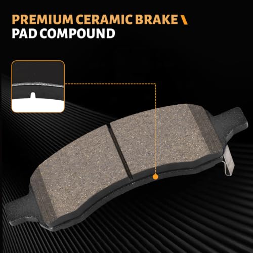 Image of D1169 Front Brake Pads Fit For Buick Rainier 2006-2007;Chevrolet Colorado 2009-2012,Trailblazer 2006-2009; GMC Canyon 2009-2012,Envoy 2006-2009;Isuzu Ascender 2006-2008,Saab 9-7x 2006-2009