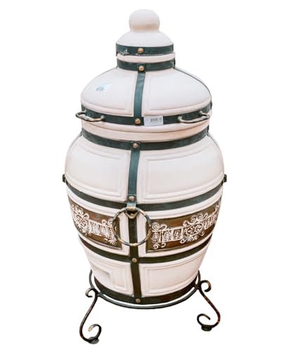 Premium Ceramic Tandoor Oven for Outdoor Cooking...