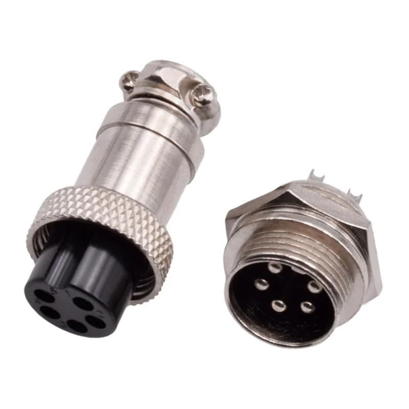 5Set GX12 GX16 GX20 2 3 4 5 6 7 8 9 10 12 14 15 Pin Male Female Plug Socket Lc Cable Wire Aviator Aviation Circular Connector(GX12,9 Pins)