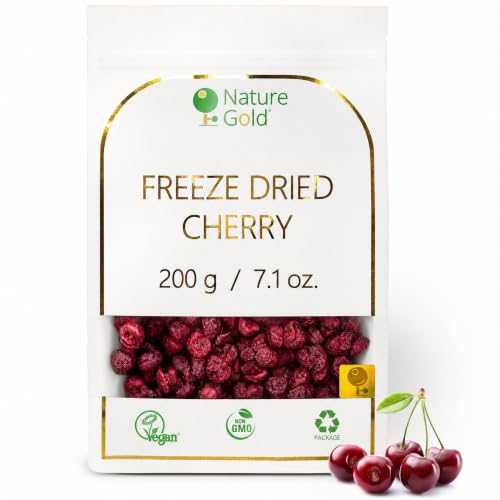 CHERRY Freeze Dried Slices | 200g - 7.1oz | 100% Natural &amp; Vegan | No-GMO | Without Sugar and Any Additions ~*~