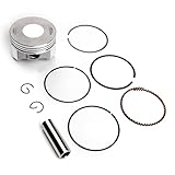 Areyourshop Piston Ring Kit +0.50mm for Honda XL200R 1983-1984, XR200R 1981-2002, XR200 1980-1983 Bore Size 66.00mm