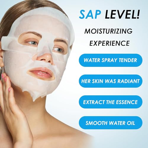Face masks skincare,Hydrate,Moisturize,collagen face mask korean face mask beauty set,Hydrating Soothing Face Mask for a lot of Skin Type,Multipack Sheet Masks Moisture Repairing face masks beauty 16 - Image 5