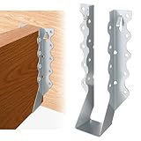Mixiflor 50 Pcs 2x8 Joist Hangers, 20 Gauge Heavy Duty Face Mount Rafter Brackets for Wood, Hurricane Ties for Deck, Floor, Ceiling & Roof Framing