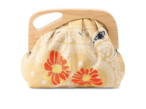 HOBO Womens Dakota Print Clutch Sunset Bandana One Size One Size