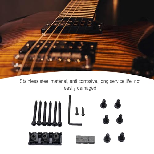 Insert de chaîne de verrouillage pour guitare électrique écrou et vis de réglage de hauteur